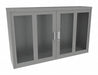 Pegboard Wall Cabinet 37 x60 x14 Gray