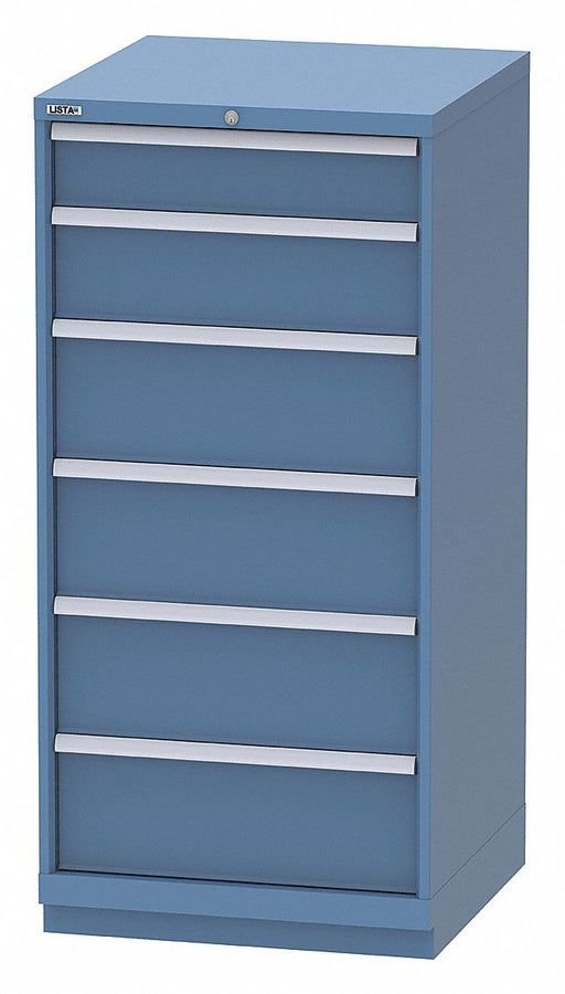 K3755 Mod Drawer Cab 60 H 6 Drawer Bright Blue