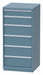 K3755 Mod Drwr Cab 60 H 6 Drwr Classic Blue