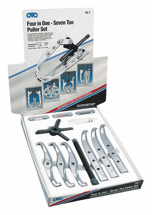 Puller Set 12 Pieces Manual 2 and 3 Jaws