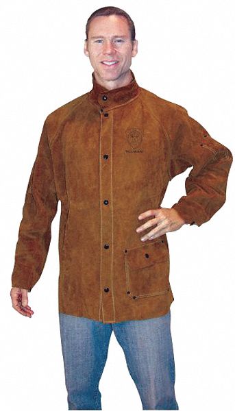 2X 30Inimp Dk Brwn Lth Jacket