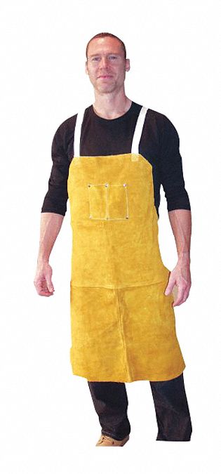 24X36 Lth Bib Apron