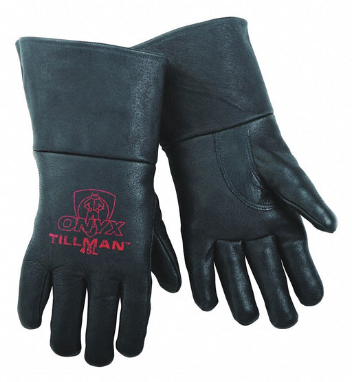 Sm Black Pigskn Mig Glv-Cd PR