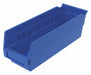 Shelf Bin Blue Indstr Grd Poly 4 in