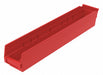 Shelf Bin Red Indstr Grd Poly 4 in