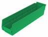 Shelf Bin Green Indstr Grd Poly 4 in