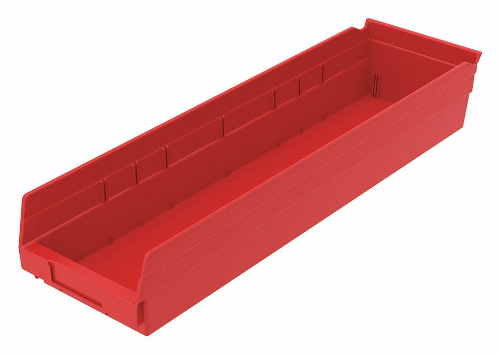 J5059 ShelfBin 23.625inL 6.625inW Plastic