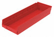 Shelf Bin Red Indstr Grd Poly 4 in