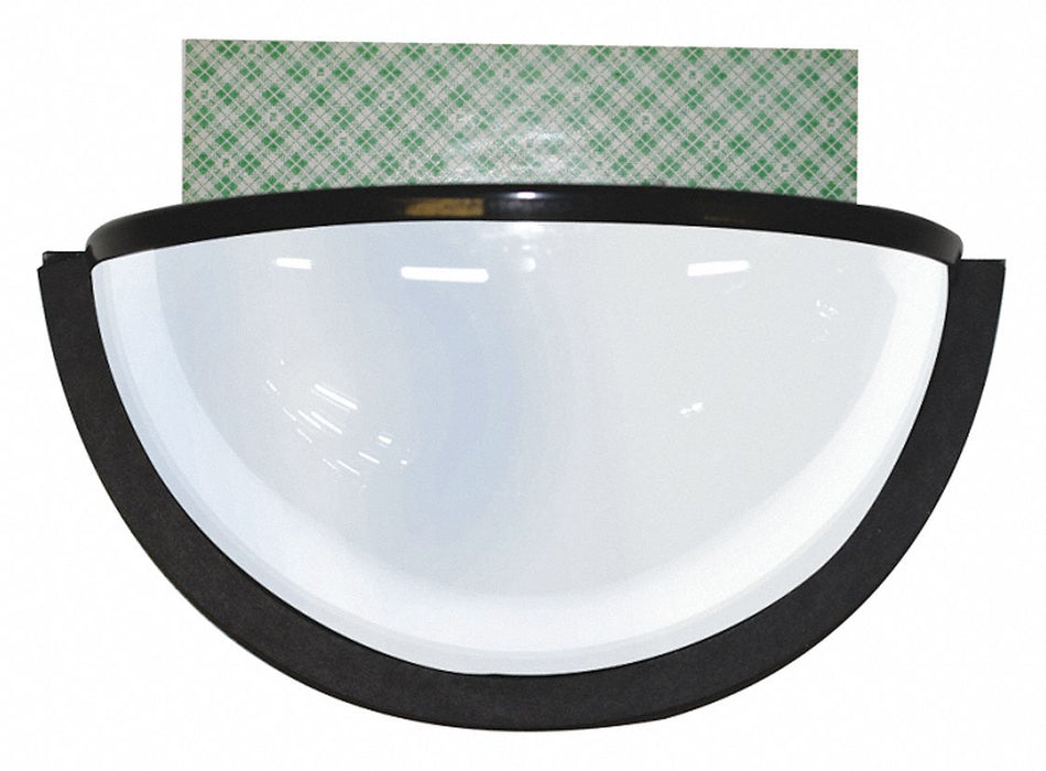 Dome Mirror 3 1/2 W 10 L Black