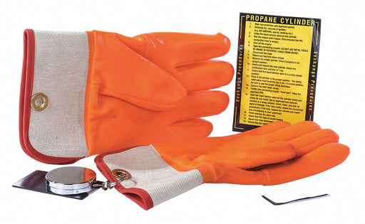 Propane Gloves PVC Orange 1/2 W