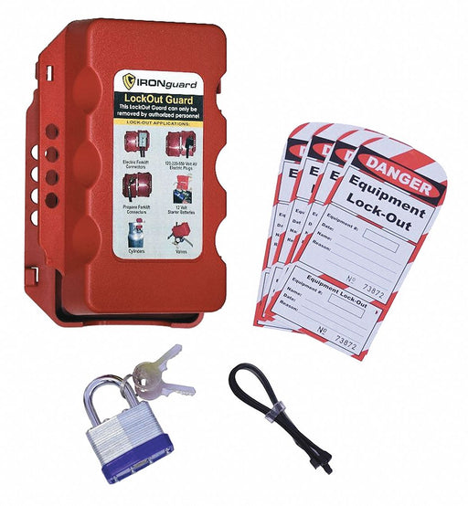 Equipment Lockout System Red 2 1/2 W