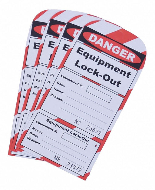 Replacement Lockout Tags 6 W PK25