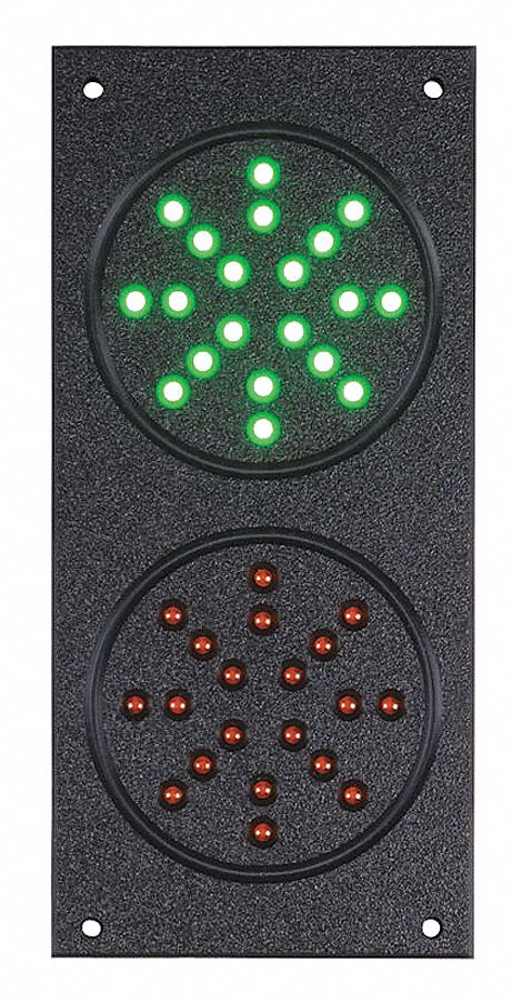 Traffic Light Plastic Black 1/2 W