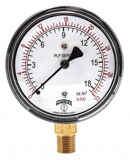 K4546 Low Pressure Gauge Bottom 0 to 32 in H2O