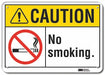 Caution Sign 7 inx10 in Plastic