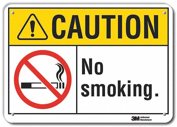 Caution Sign 7 inx10 in Plastic