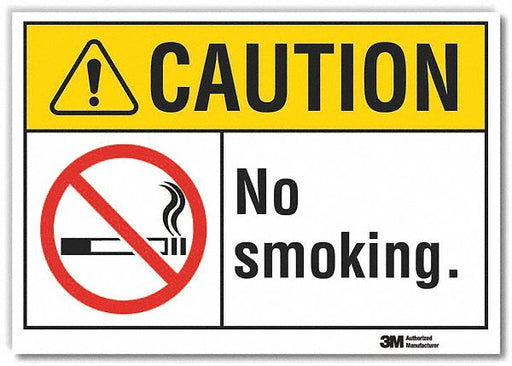 Caution Sign 7inx10in Non-PVC Polymer