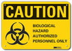 Caution Sign 7 inx10 in Plastic