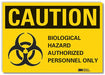 Caution Sign 7inx10in Non-PVC Polymer