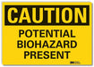 Caution Sign 10inx14in Non-PVC Polymer