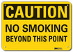 Caution Sign 10 inx14 in Plastic