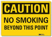 Caution Sign 7inx10in Non-PVC Polymer