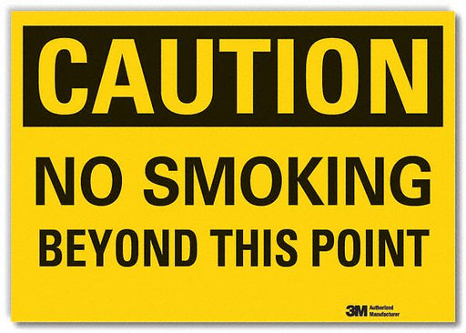 Caution Sign 7inx10in Non-PVC Polymer
