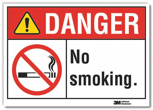 Danger Sign 7 inx10 in Non-PVC Polymer