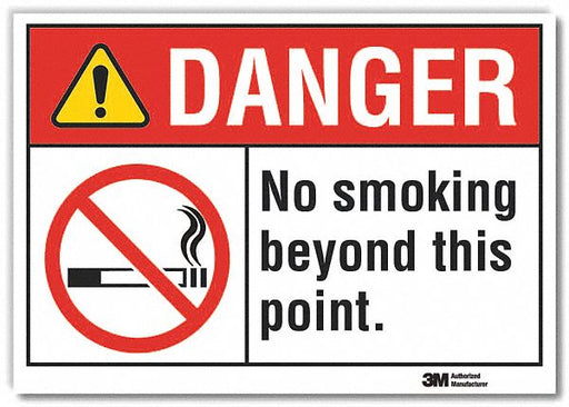 Danger Sign 7 in x 10 in Non-PVC Polymer