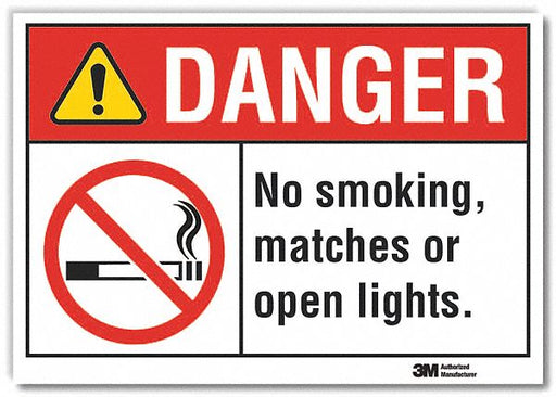 Danger Sign 7 in x 10 in Non-PVC Polymer
