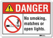 Danger Sign 10in x 14in Non-PVC Polymer
