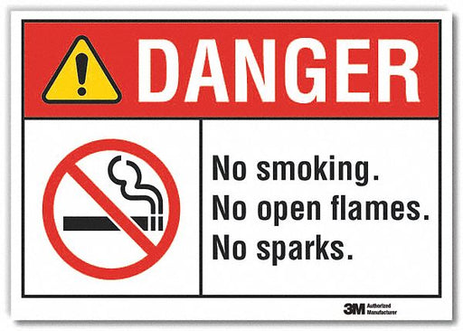 Danger Sign 7 inx10 in Non-PVC Polymer