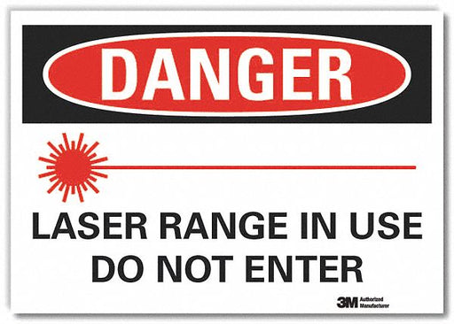 Danger Sign 10in x 14in Non-PVC Polymer