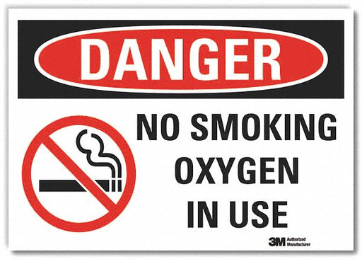Danger Sign 7 in x 10 in Non-PVC Polymer