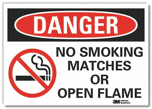 Danger Sign 7 in x 10 in Non-PVC Polymer