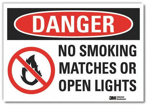 Danger Sign 7 in x 10 in Non-PVC Polymer