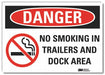 Danger Sign 7 in x 10 in Non-PVC Polymer