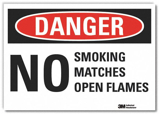 Danger Sign 7 in x 10 in Non-PVC Polymer