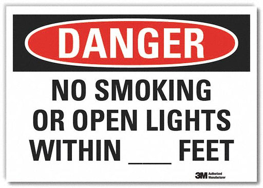 Danger Sign 7 inx10 in Non-PVC Polymer
