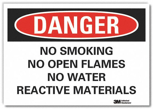 Danger Sign 7 in x 10 in Non-PVC Polymer