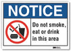 Notice Sign 10in x 14in Non-PVC Polymer
