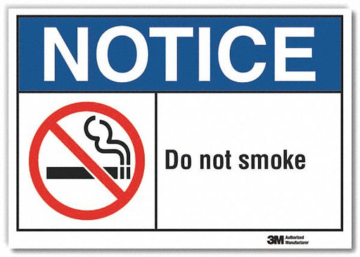 Notice Sign 7 inx10 in Non-PVC Polymer