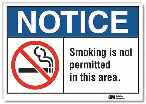 Notice Sign 7 inx10 in Non-PVC Polymer