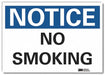 No Smoking Notice Rflctv Label 5inx7in