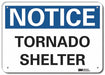Reflective Shelter Notice Sign 10x14in