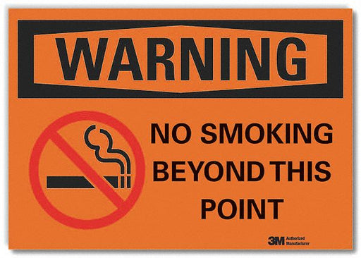 Warning Sign 7in x 10in Non-PVC Polymer
