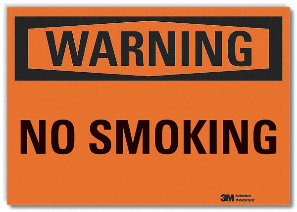 Warning Sign 7inx10in Non-PVC Polymer