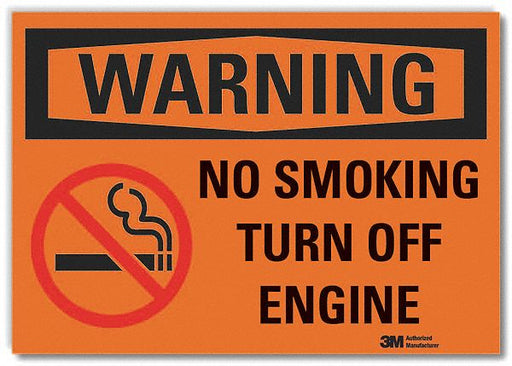Warning Sign 7in x 10in Non-PVC Polymer