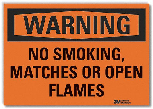 Warning Sign 10in x 14in Non-PVC Polymer