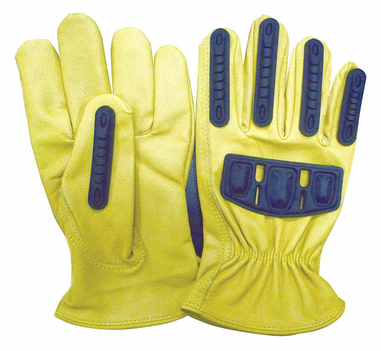 J4938 Gloves XL Gold/Yellow Jersey Goatskin PR